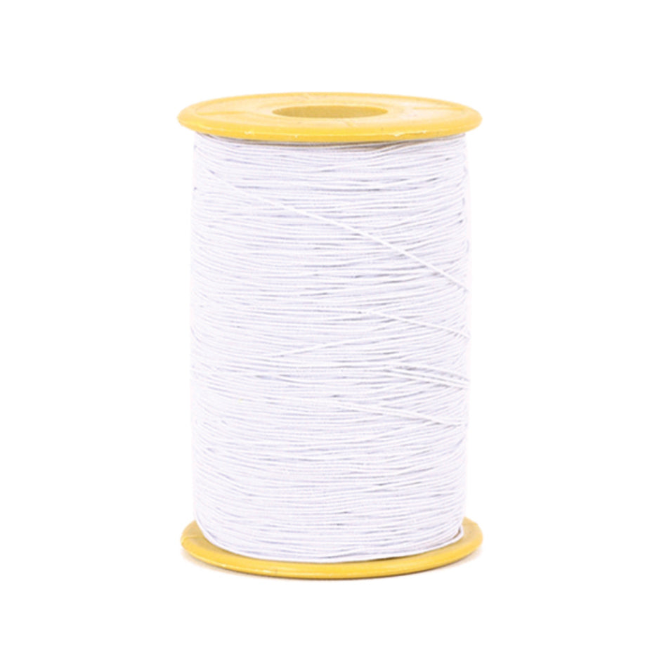 Hvit elastisk tråd, 400m