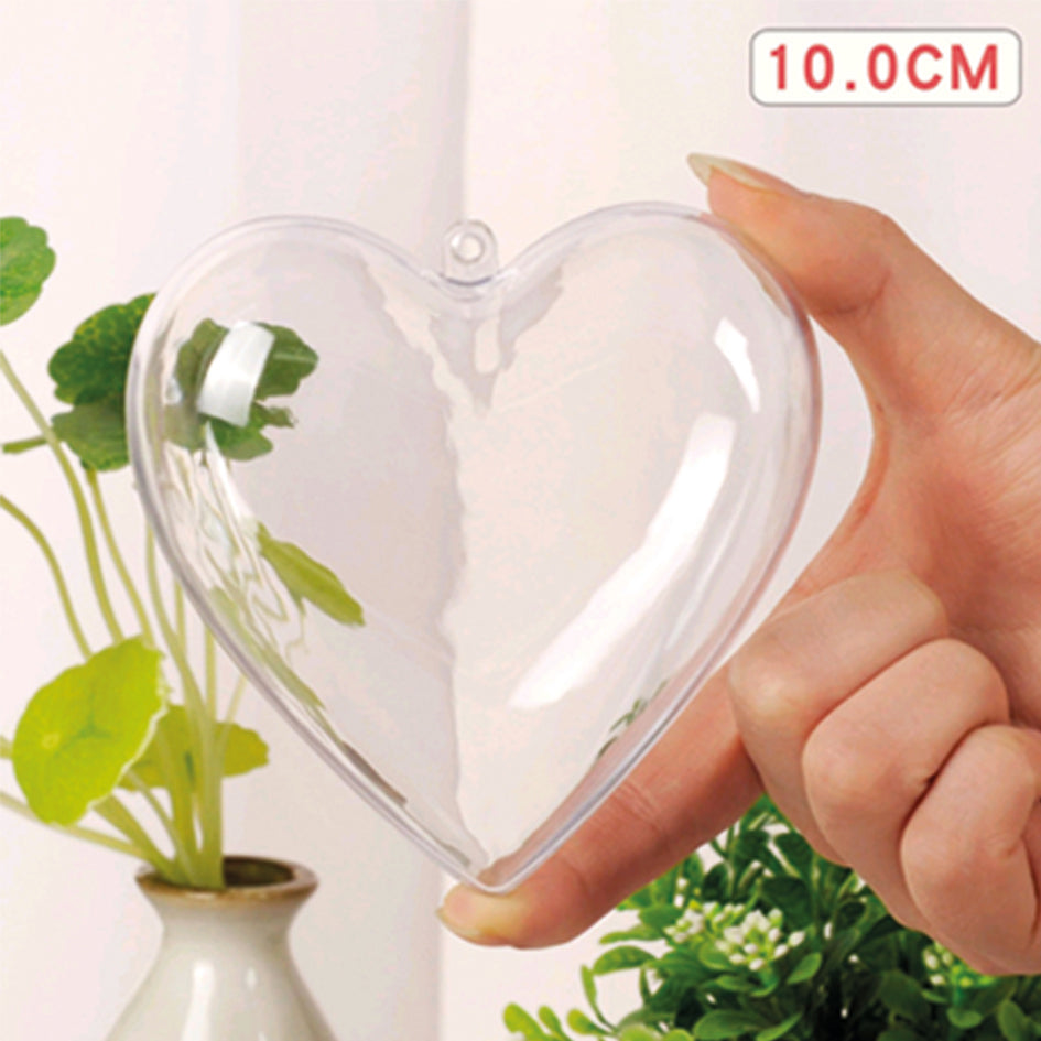 Akrylkuler, 10 stk, hjerter