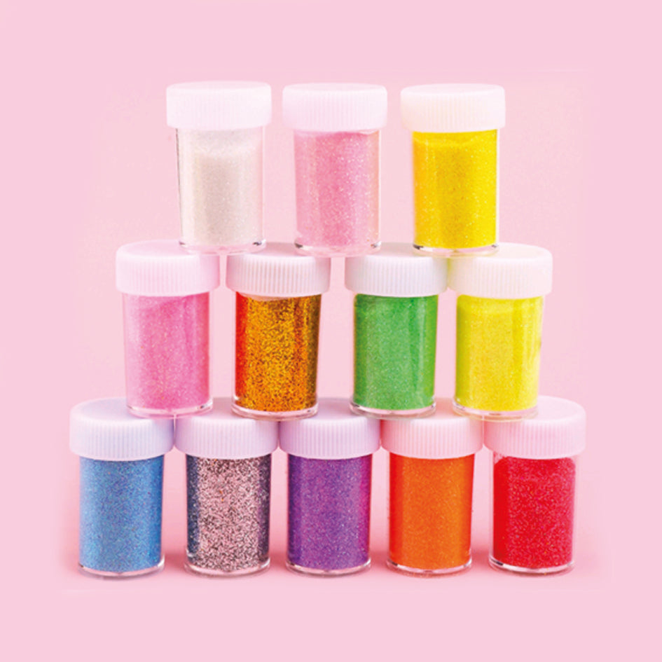 Glitter 12x20g, fint